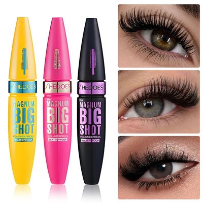 4D Black Mascara - Long-Lasting, Volumizing & Curling for Al
