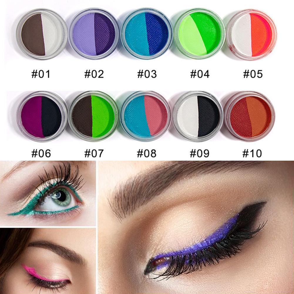 10g Face Paint Water-Based Eyeliner Split Rainbow Cake Body