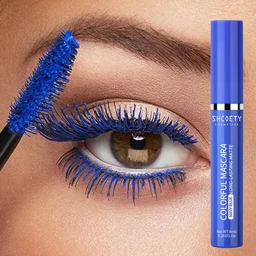 Blue 5D Curling Thick Mascara Long-wearing Waterproof Colorf