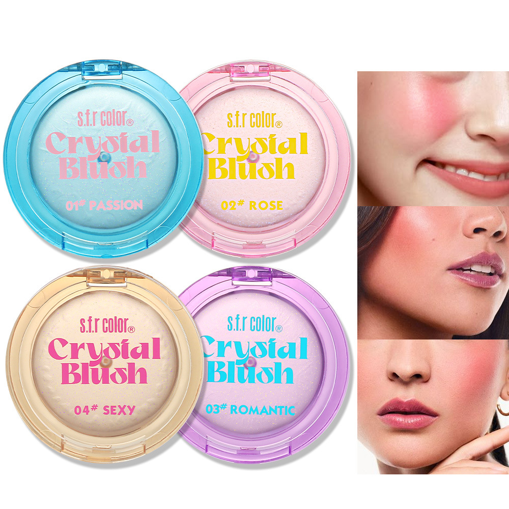 Warm Blush Transparent Crystal Color Change High Gloss Blush