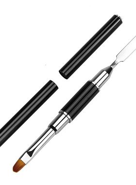 Nail Brush Pen Dual Ended 2 IN 1 Design Nail Brush and Spatu
