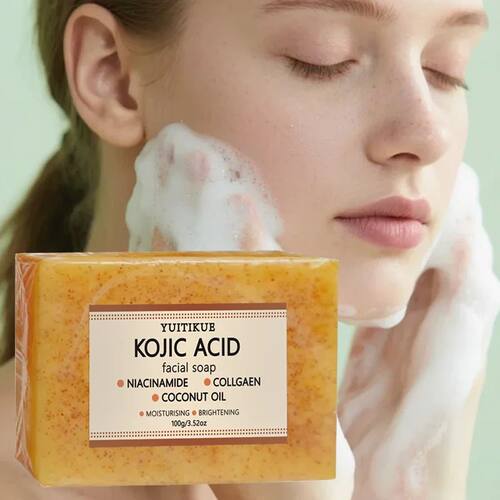 Kojic Acid Facial Soap with Niacinamide Collagen Coconut Oil