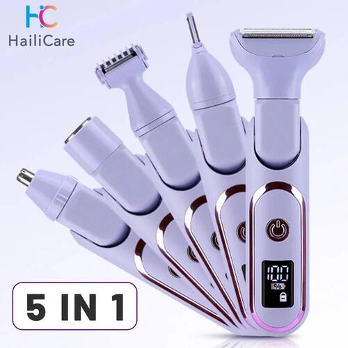 5 in 1 Electric Razor for Women Shaver Lady Shaver Body Hair