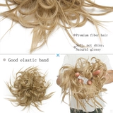 7 -дюймовый беспорядок yb un oucted chairpiece Elastic Rand лента Chignon Hair