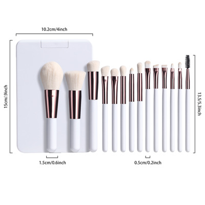 14PC Makeup Brushes Set Foundation Concealer Brush Eyelashes