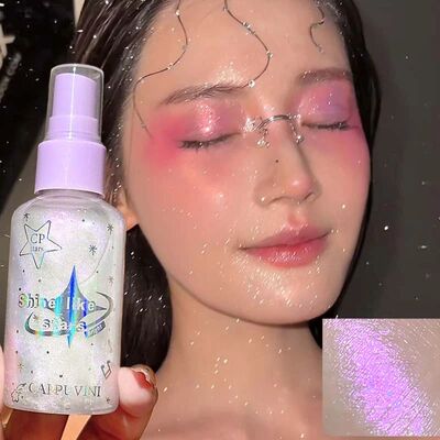 Aurora Peach Body Glitter Spray Diamond Sparkling Highlighte
