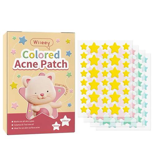 144 PCS/SET Star Pimple Patch Acne Colorful Invisible Acne R