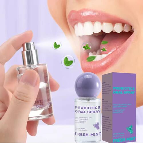 Long Lasting Fresh Mint Oral Spray Portable Mouth Breath Fre