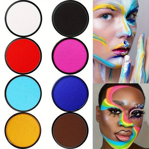 30G Watercolor Body Paint, Face & Stage Makeup, Ideal for Ch