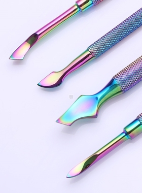 Dual-ended Chameleon Nail Cuticle Pusher Dead-skin Remover