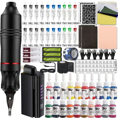 Tattoo Machine Kit Wireless Mini Power Supply Battery Rotary