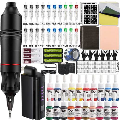 Tattoo Machine Kit Wireless Mini Power Supply Battery Rotary