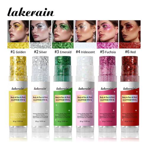 Body Glitter Sequin Stick Gel Texture Long-Lasting Dazzling