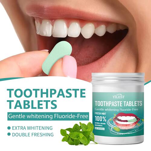 60/30 Tablets Mint Flavors Toothpaste Tablets Improve Bad Br
