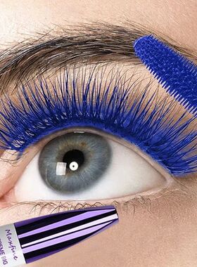 5D New Stereo Mascara Blue Colors Waterproof Long Lasting Cu