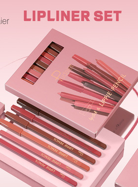 12Pcs/set Cosmetic Wood Lipliner Waterproof Lady Charming