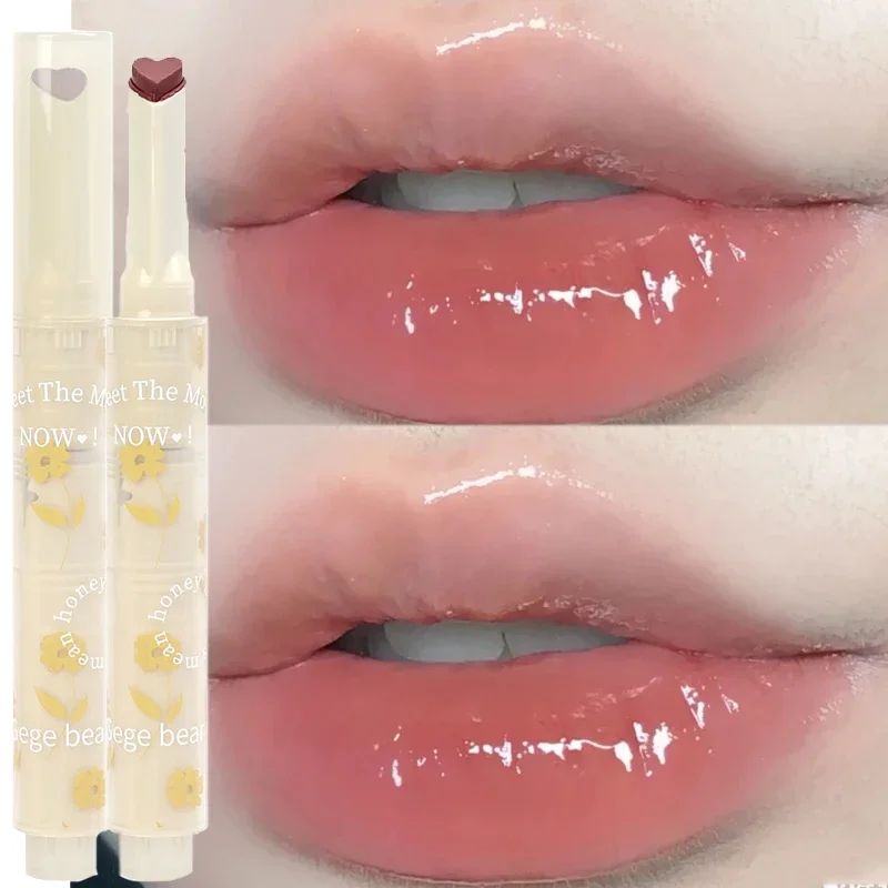 Jelly Love Shape Lipstick Waterproof Non-stick Cup Mirror So