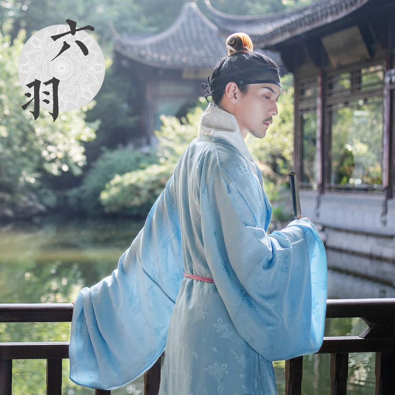 【六羽】明制桂花罗小袖道袍