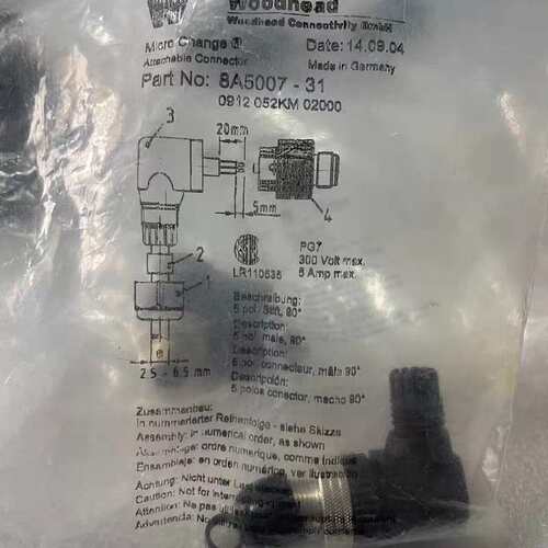 议价德国Woodhead伍德海德连接器，型号8A5007-31，可维修