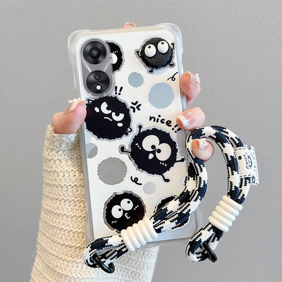 适用OPPOA58x手机壳卡通潮少女A585G搞怪创意斜跨绳立体创意可爱日韩保护壳