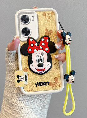 适用OPPOA77S手机壳卡通可爱oppoa77皮纹公仔米奇动漫图案立体趣味外壳