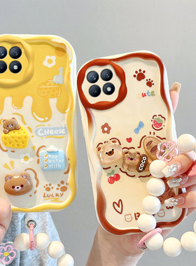 适用OPPO Reno4SE手机壳简约可爱女PEAM00日韩手链opop reno4se保护套ins风学生ooppreno4se立体公仔ren04se