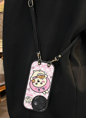 皮纹乌萨奇适用小米POCOF6pro手机壳斜跨x3gt挂绳pococ75/f4全包潮ins少女卡通图案可爱保护壳