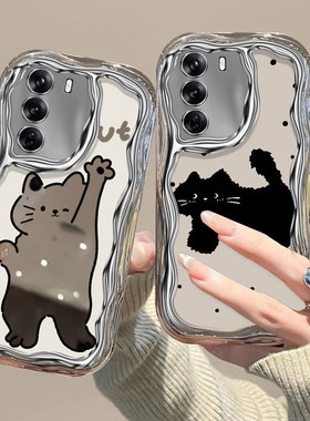 韩系ins少女适用于oppo reno7se手机壳opopa3pro小众高颜值ooppfindx6搞怪a72时尚可爱女realmegt5pro电镀壳