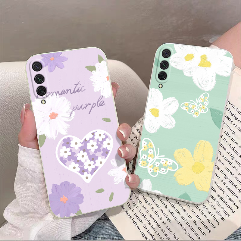 小清新花朵全包边硅胶防摔软壳