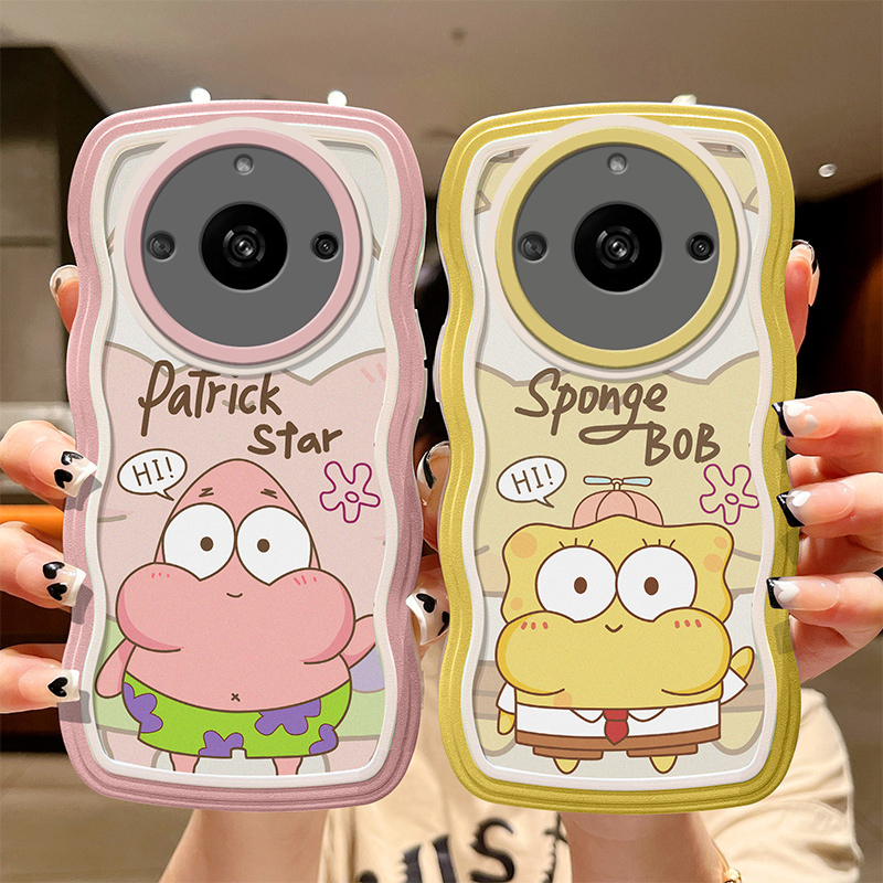 适用oppo realme真我11手机壳卡通可爱女relame 11pro保护套ins风学生raelme11硅胶日韩reaime11pro+海绵宝宝