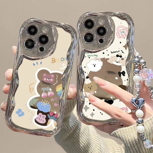 高颜值电镀小熊适用苹果12promax手机壳iphone15时尚轻奢pg7电镀壳iphoen6splus保护套ins日韩可爱少女xsmax - 封面