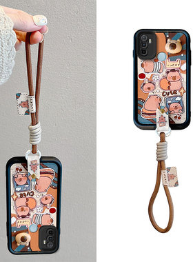 适用OPPO A33 2020手机壳卡皮巴拉opop A53 2020版保护套男女皮纹a33 2o2o煤球情侣卡通oppi a532020可爱女生