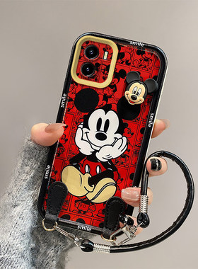 米奇库洛米适用vivoY15a手机壳Y32t/Y15s/Y10硅胶Y01学生V2180A日韩网红潮全包边立体可爱保护套潮少女潮防摔