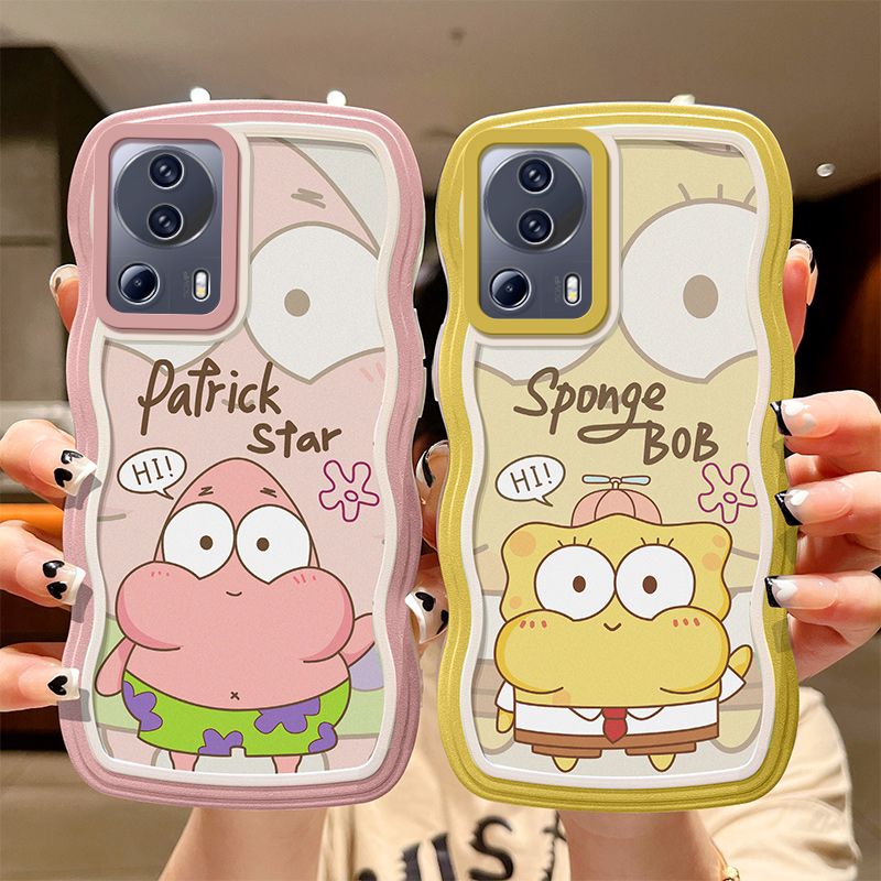 适用小米civi2手机壳简约日韩女生clvl2新款vici2个性波浪2209129SC创意可爱女clvl2防摔软套micivi2硅胶civl