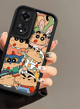 适用OPPO A5手机壳卡通蜡笔小新pbbm00搞怪学生opopa8保护套ins可爱少女pdbm00日韩高颜值ooppa7x硅胶pbamoo