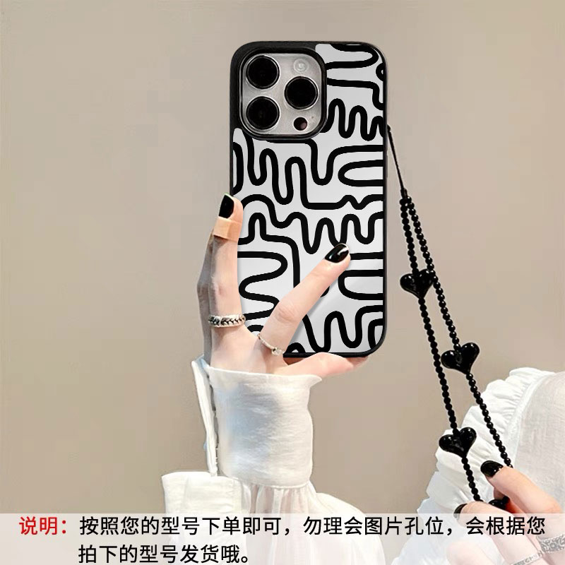 潮牌男女适用iPhone11手机壳涂鸦苹果可爱创意外壳11ProMax搞怪16防摔包边超薄外壳