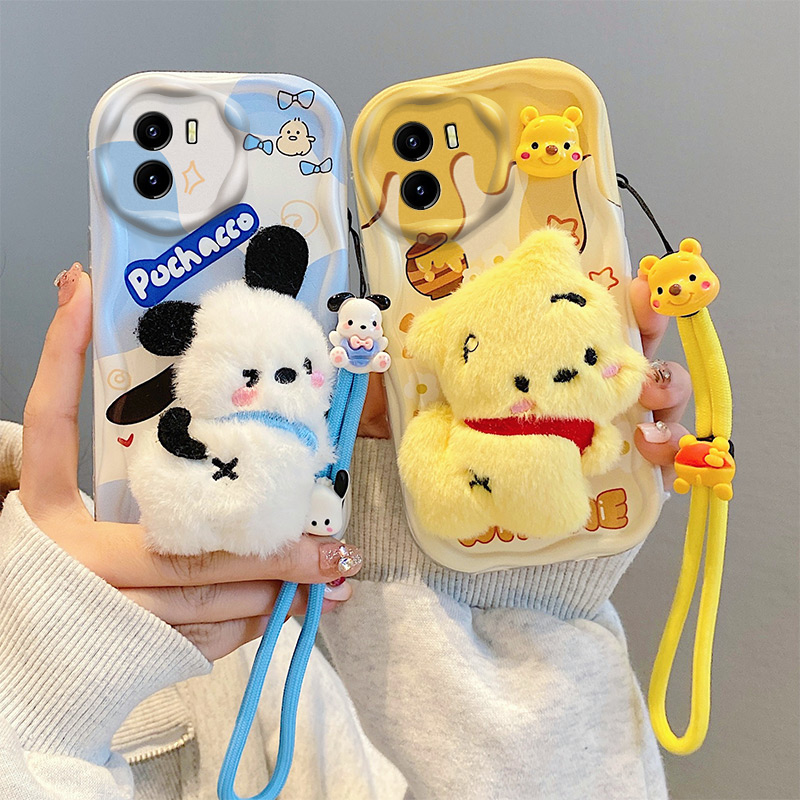 vivoY10硅胶日韩毛绒奶油壳