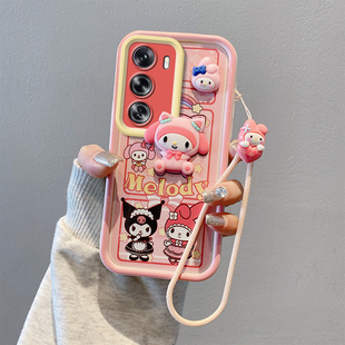 创意立体适用于OPPOReno11F手机壳ins风卡通Reno12F简约手绳Reno12情侣Reno12国际版潮流时尚男女外壳潮男女