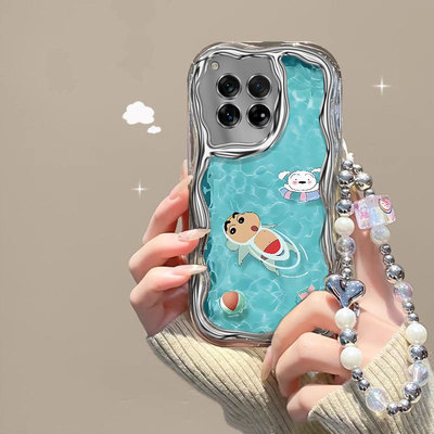 一加电镀少女可爱蜡笔小新手机壳