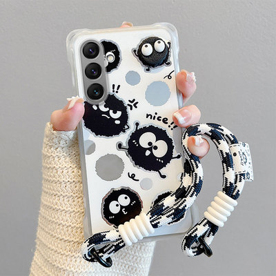 适用三星GalaxyA36手机壳卡通潮少女a56斜跨samsung长挂绳创意立体创意可爱日韩保护壳