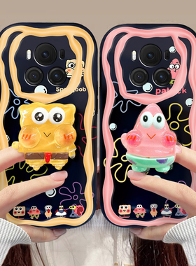 适用荣耀MAGIC6PRO手机壳日韩时尚女maglc6搞怪学生megic6保护套magci6pro海绵宝宝honor魔术6外壳可爱高颜值