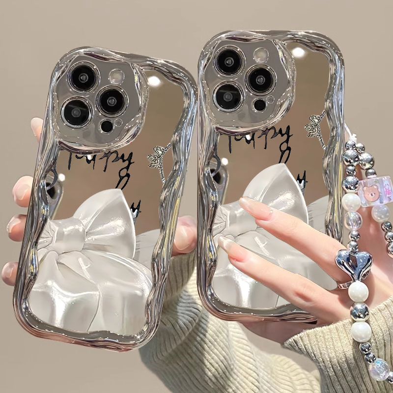 不会撞壳蝴蝶结适用于小米10s手机壳xiaomi13pro日韩少女款mi12s电镀高颜值k70e保护套ins可爱学生note11pro