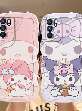 适用OPPO Reno6手机壳卡通库洛米opop reno6pro+日韩可爱女reno6por保护套0ppo ren06个性学生简约reni6pro