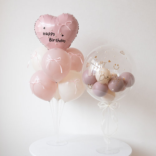 爱心生日装饰桌飘气球波波球