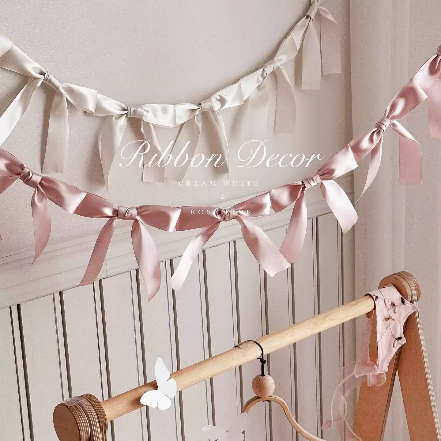 ins风手工缎带蝴蝶结拉花