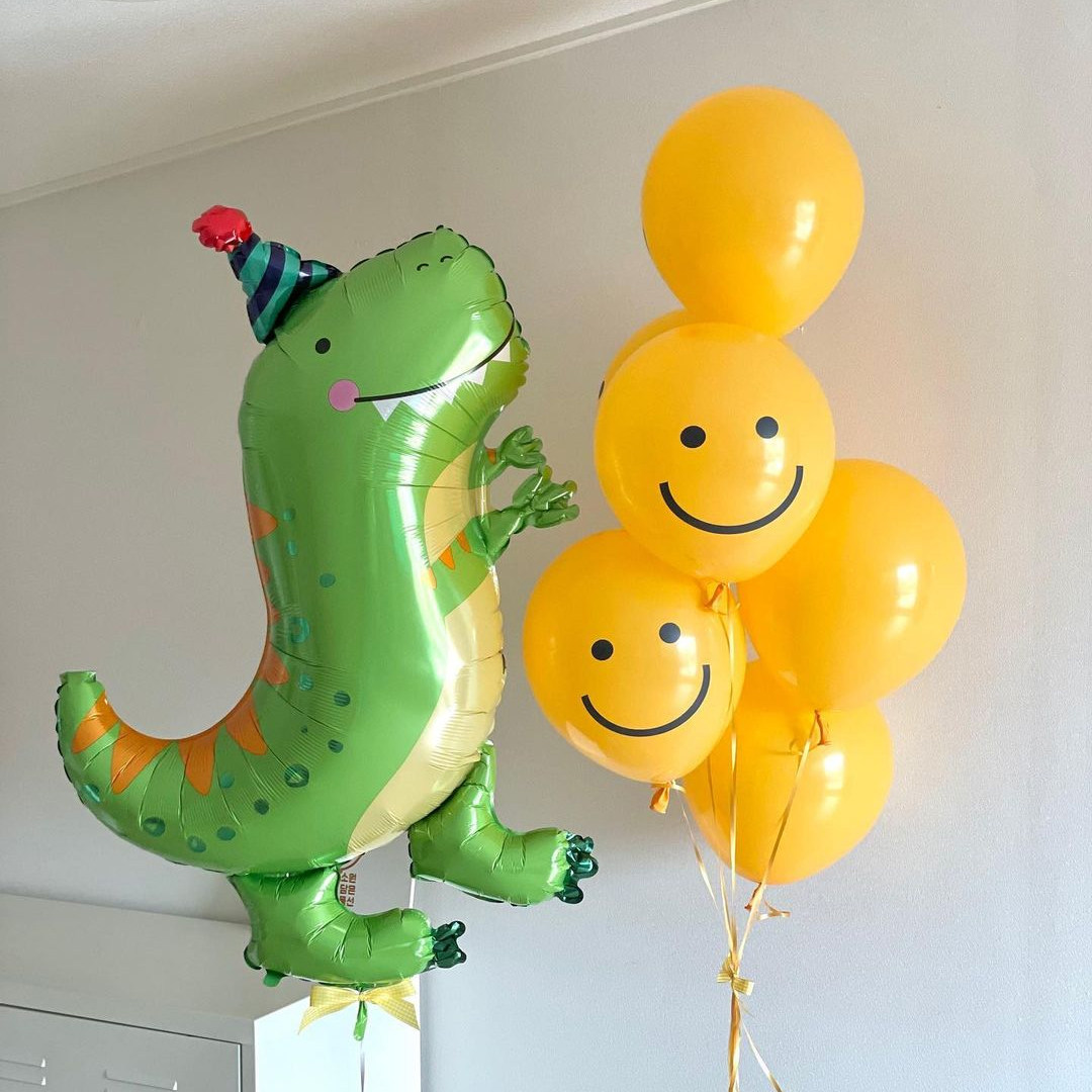 包邮！可爱卡通绿色恐龙铝膜气球男孩儿童宝宝生日派对装饰布置,节庆用品/礼品,节日装扮用品,淘宝优惠券,粉丝福利购,淘宝优惠卷