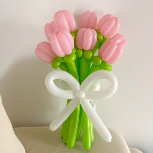 气球花束材料包条形送打气筒