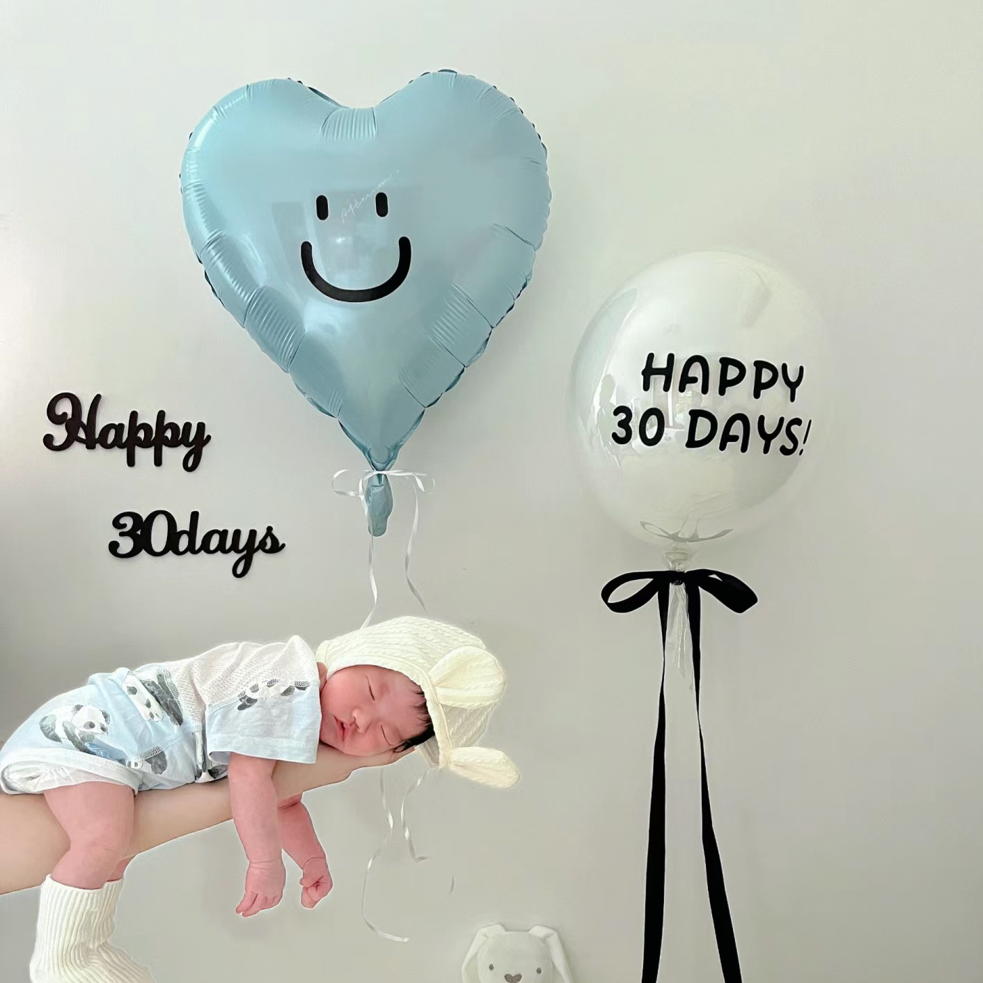 满月拍照道具布置婴儿