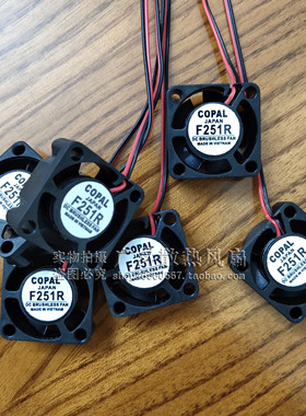 F251R B日本COPAL 2510小风扇 5V 2.5cm医疗微型散热风扇25*25*10