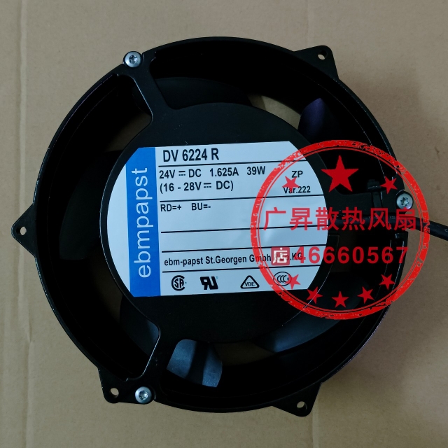 DV6224R 原装德国ebmpapst 散热风扇 24V 39W ABB变频器风机风扇